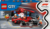 LEGO® City 60443 Zastávka v boxech F1® a personál s vozem Ferrari