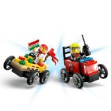 LEGO® City 60458 Závodní balíček: Rozvoz pizzy vs. hasičské auto